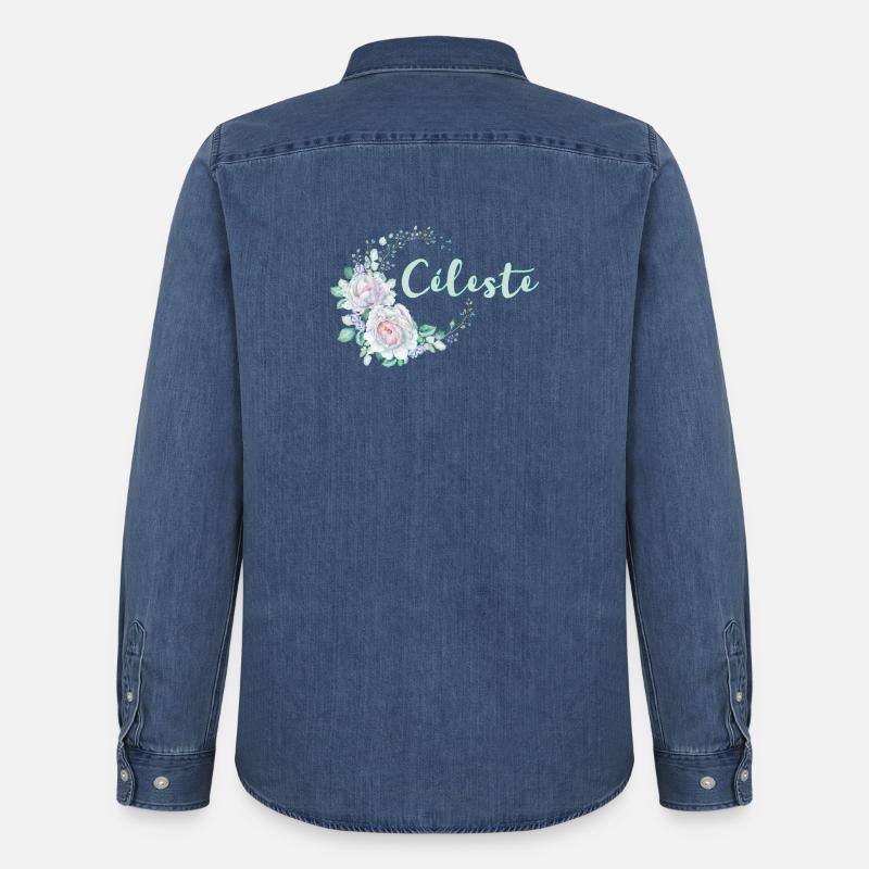 Für Celeste - Männer Jeanshemd Organic von Stanley/Stella - verwaschenes Mittelblau 