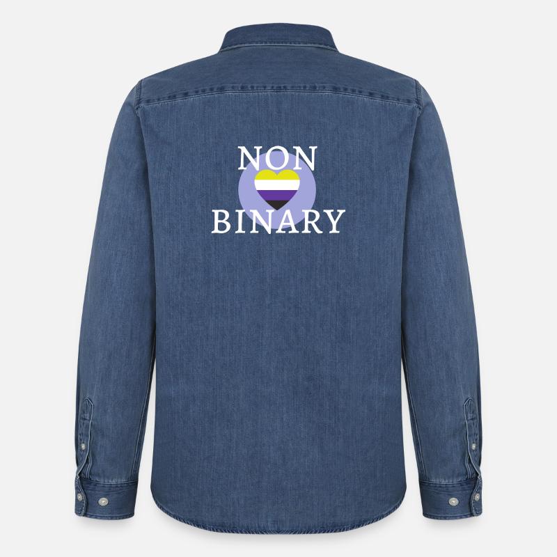 Geschlechtsneutral JA! - Männer Jeanshemd Organic von Stanley/Stella - verwaschenes Mittelblau