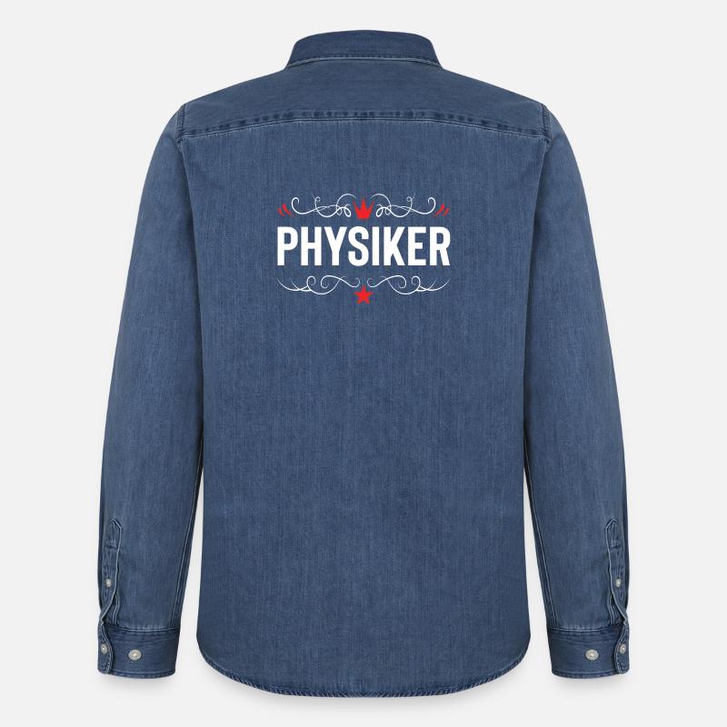 Physiker Beruf - Männer Jeanshemd Organic von Stanley/Stella - verwaschenes Mittelblau