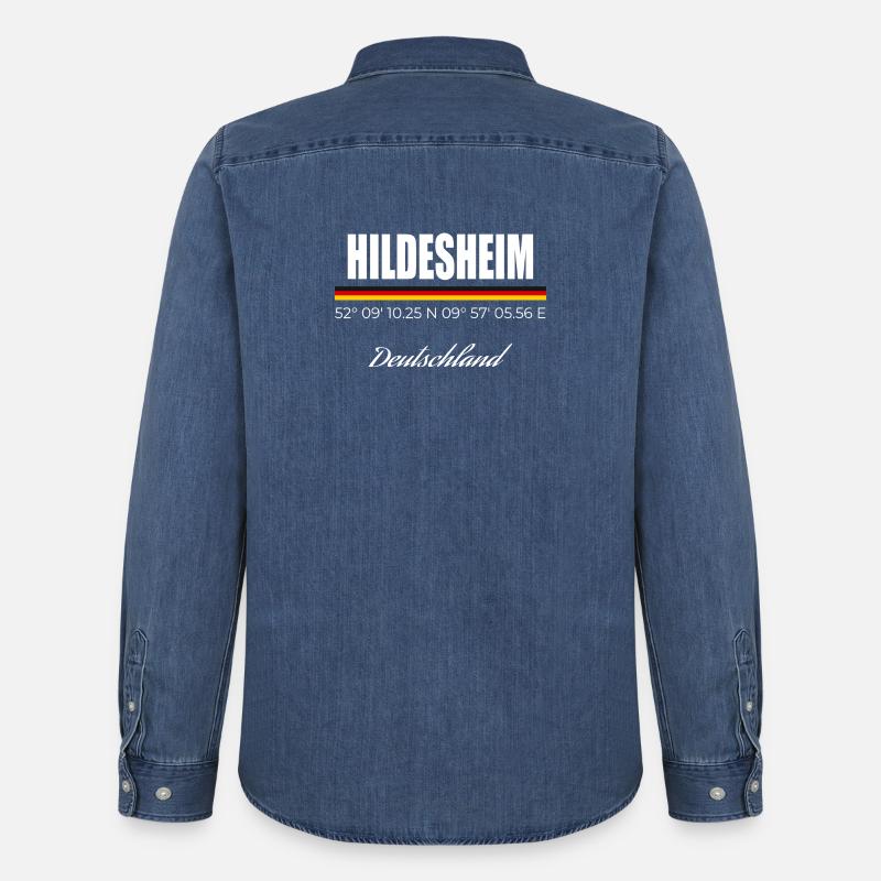 Hildesheim - Männer Jeanshemd Organic von Stanley/Stella - verwaschenes Mittelblau