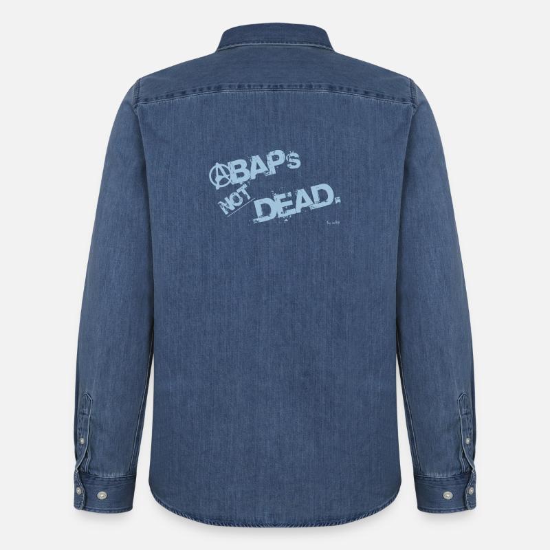 ABAPsNotDead light Blue - Männer Jeanshemd Organic von Stanley/Stella - verwaschenes Mittelblau 