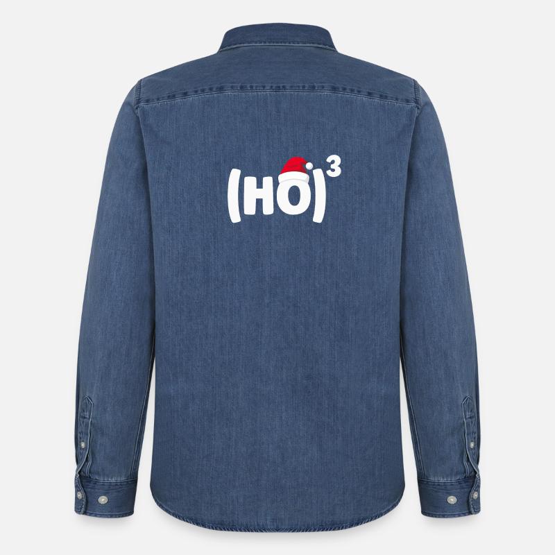 Weihnachtsmann - Männer Jeanshemd Organic von Stanley/Stella - verwaschenes Mittelblau