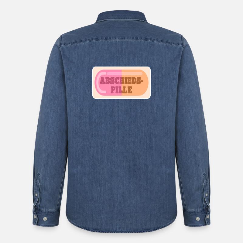 ABSCHIEDSPILLE ABSCHIED - Männer Jeanshemd Organic von Stanley/Stella - verwaschenes Mittelblau