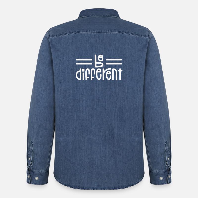 Sei anders - Männer Jeanshemd Organic von Stanley/Stella - verwaschenes Mittelblau 