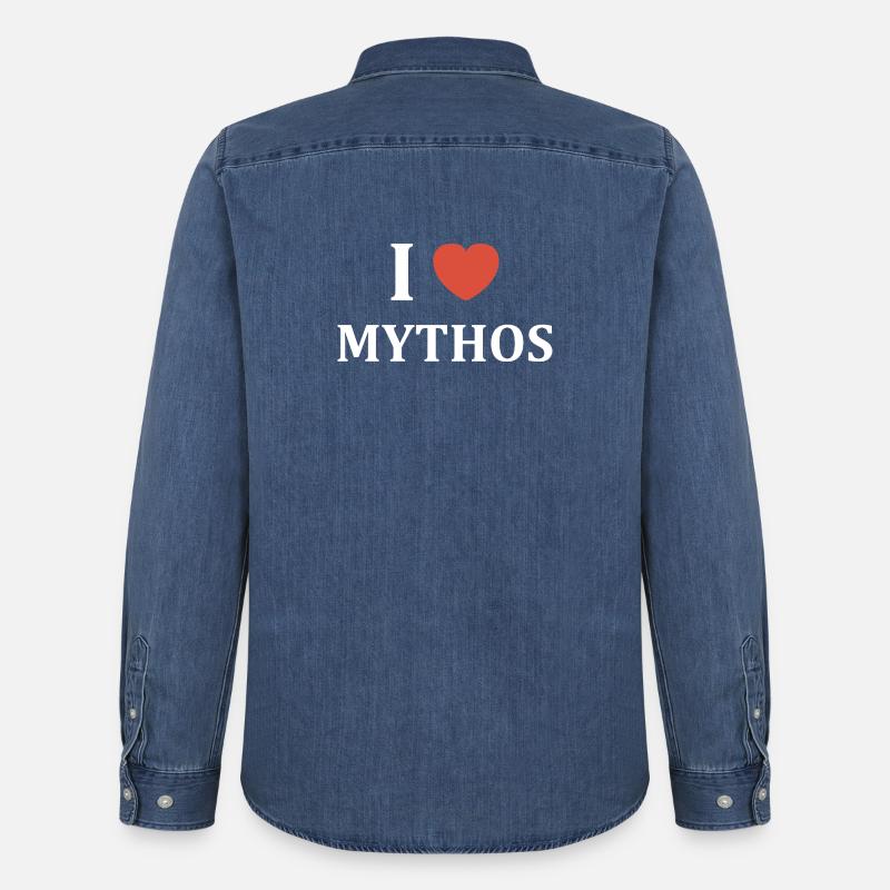Mythos - Männer Jeanshemd Organic von Stanley/Stella - verwaschenes Mittelblau 