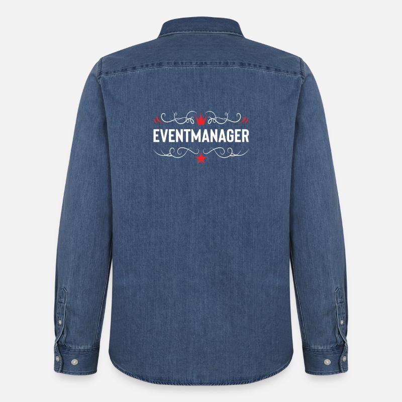 Eventmanager - Männer Jeanshemd Organic von Stanley/Stella - verwaschenes Mittelblau 