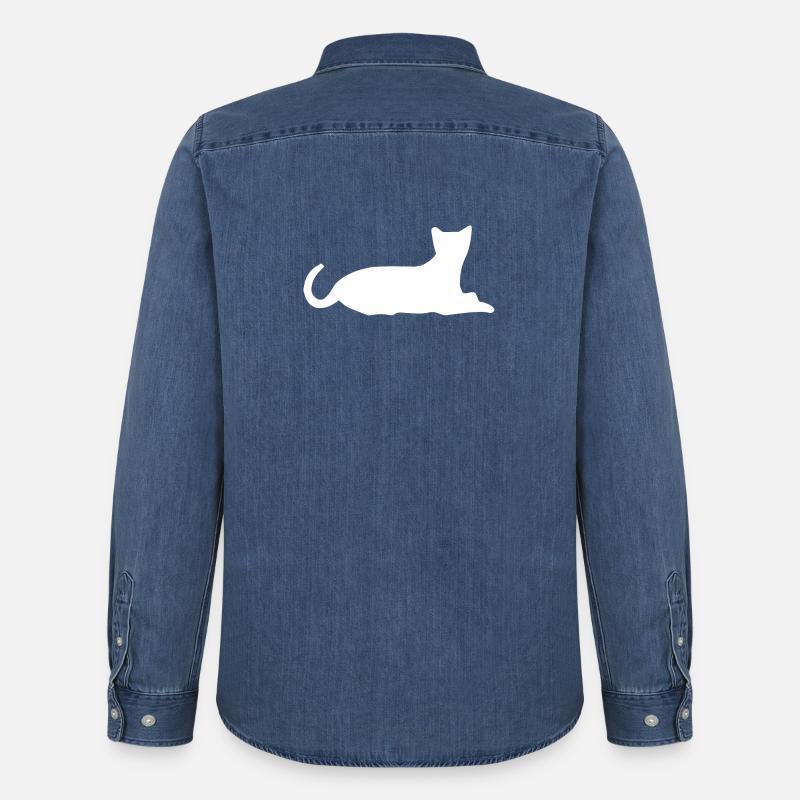 Kat Kat Kat Kat - Stanley/Stella denimskjorte - afbleget mellemblå 