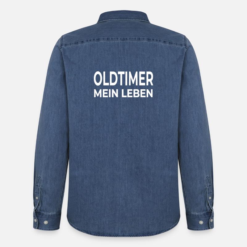 Oldtimer - Männer Jeanshemd Organic von Stanley/Stella - verwaschenes Mittelblau 