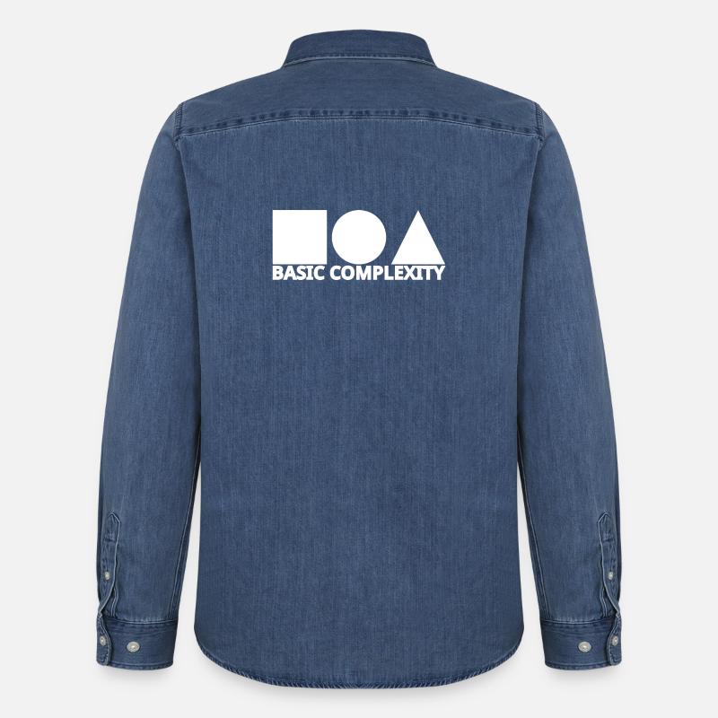 Basic complexity - Men’s Organic Denim Shirt by Stanley/Stella - mid washy 