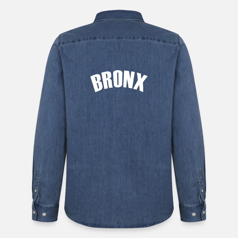 Camicia del Bronx - Camicia in denim uomo bio di Stanley/Stella - blu medio slavato 