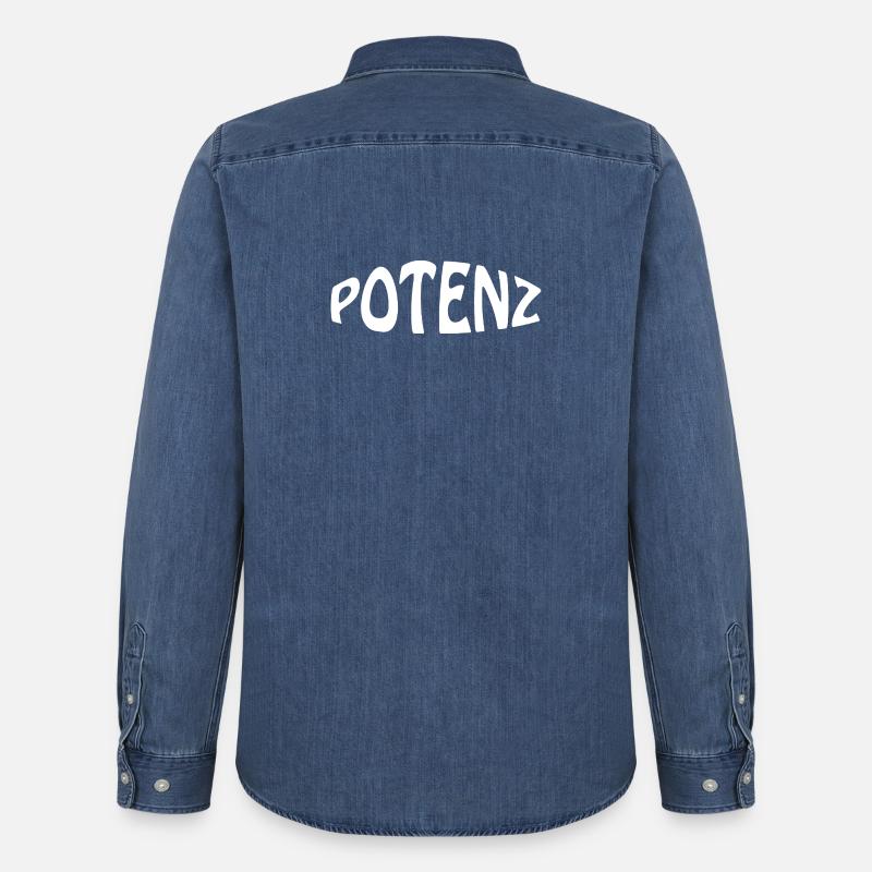 POTENZ - Männer Jeanshemd Organic von Stanley/Stella - verwaschenes Mittelblau 