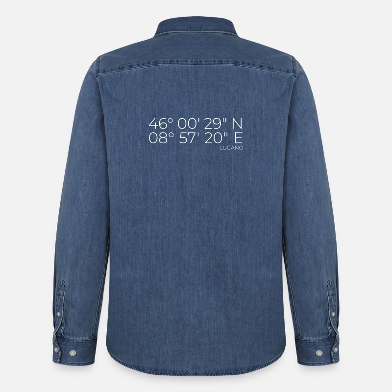 Lugano coordinates - Men’s Organic Denim Shirt by Stanley/Stella - mid washy 