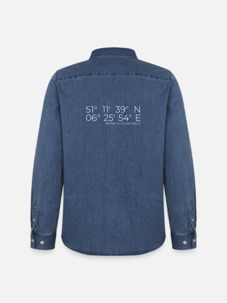coordinates Mönchengladbach - Men’s Organic Denim Shirt by Stanley/Stella - mid washy 