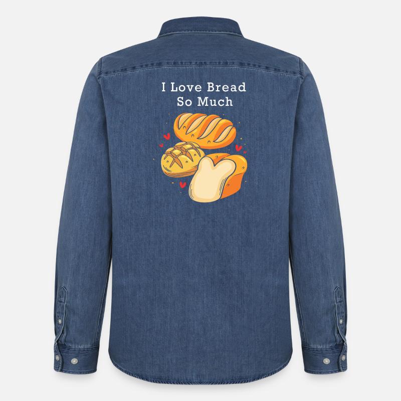 Bäcker Bäckerin Backen - Männer Jeanshemd Organic von Stanley/Stella - verwaschenes Mittelblau 