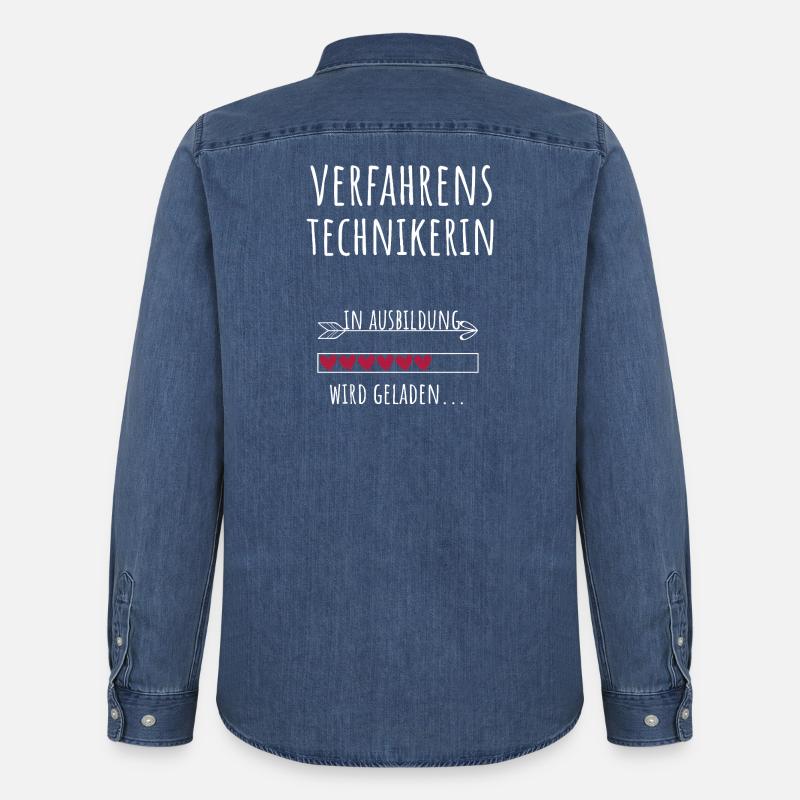Process Engineer Studies Profession Training - Men’s Organic Denim Shirt by Stanley/Stella - mid washy 