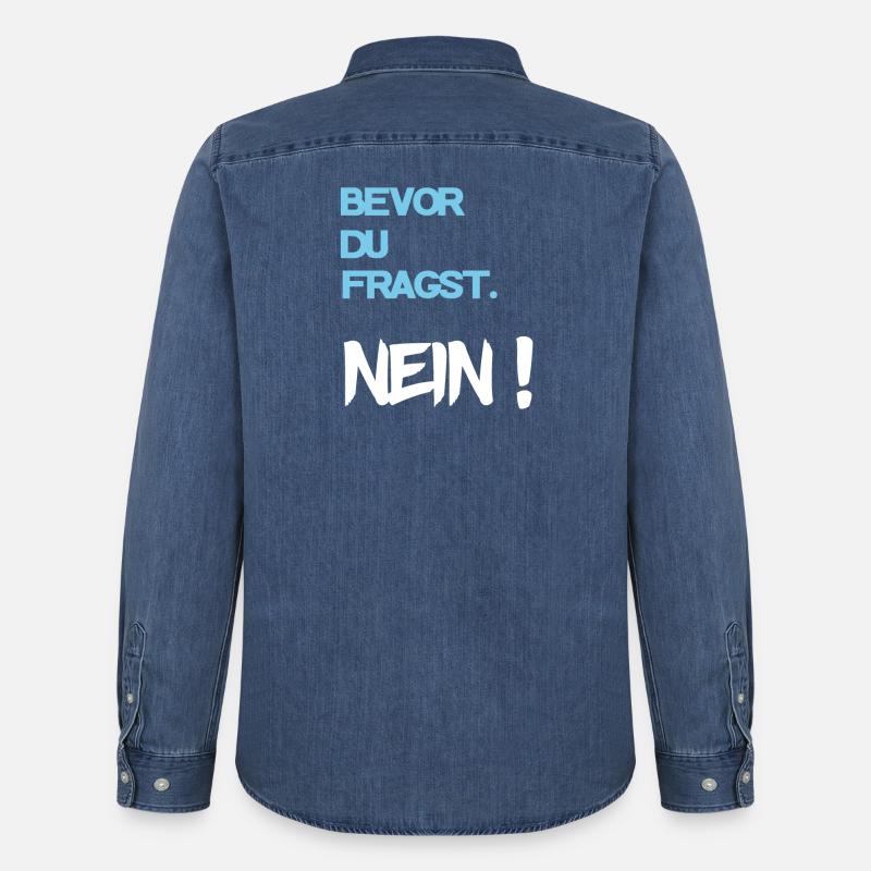 Un modo di dire - Camicia in denim uomo bio di Stanley/Stella - blu medio slavato 