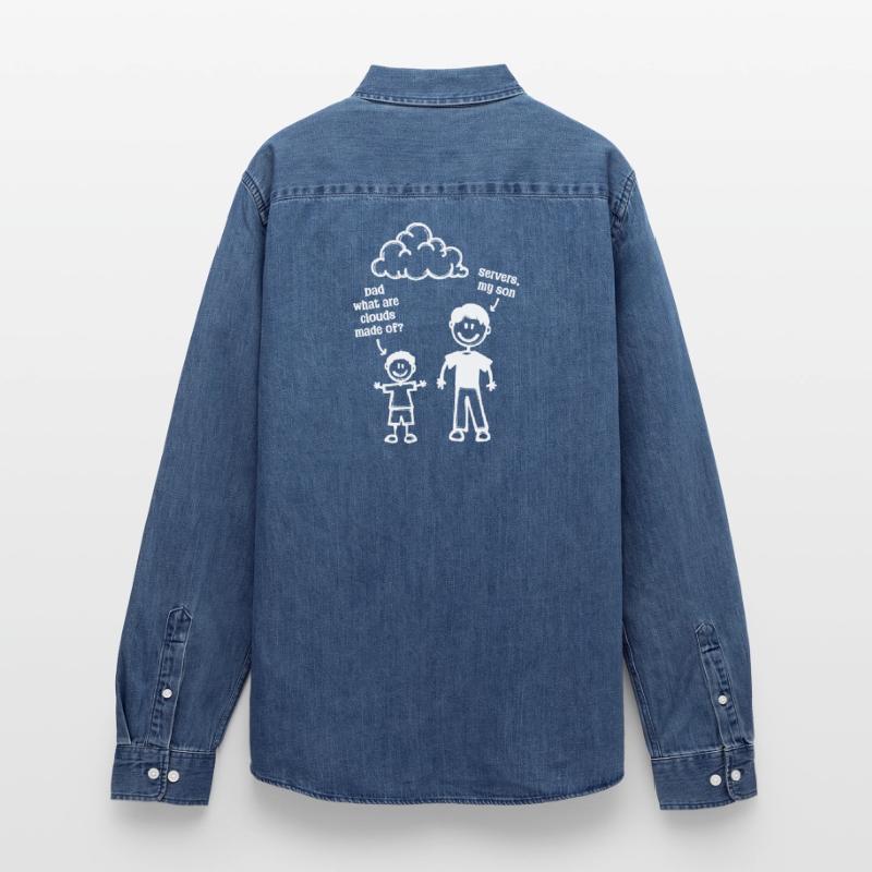 Developer, Coden, Computer Geek, Web Developer, Geek Men’s Organic Denim Shirt by Stanley/Stella