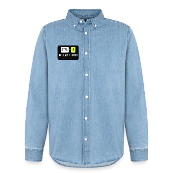 Strg Z: Die letzten 3 Stunden - Männer Jeanshemd Organic von Stanley/Stella - verwaschenes Hellblau - Vorne - AI Model Male 185 light (185cm)