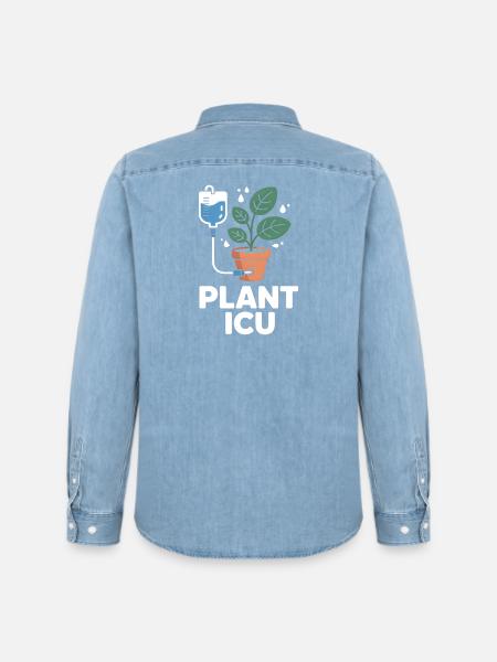 Rescuer d’usines intensives Pfnaze - Chemise en denim homme bio Stanley/Stella - bleu clair délavé