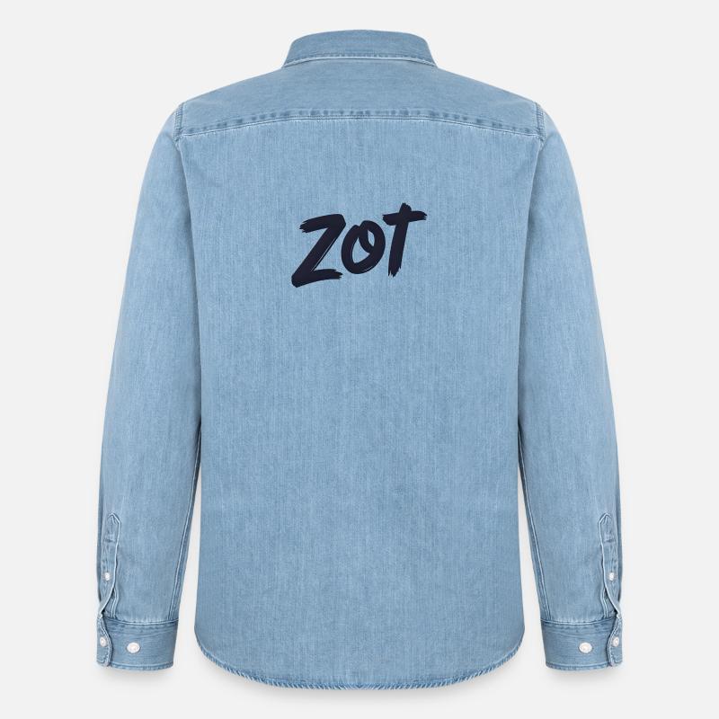Zot – Flämisches Statement-Hemd - Männer Jeanshemd Organic von Stanley/Stella - verwaschenes Hellblau