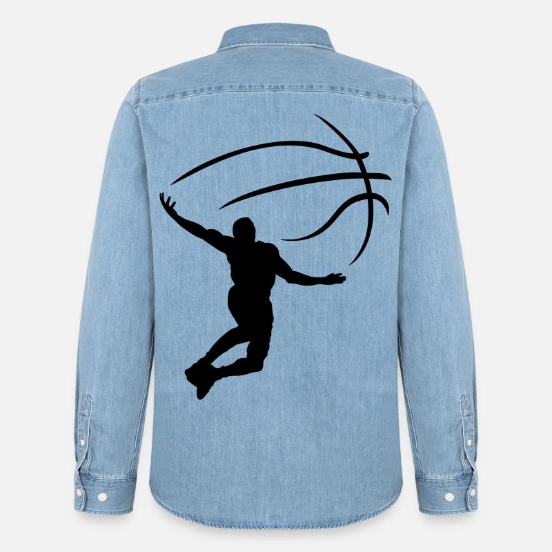 Sport - Camicia in denim uomo bio di Stanley/Stella - azzurro chiaro slavato