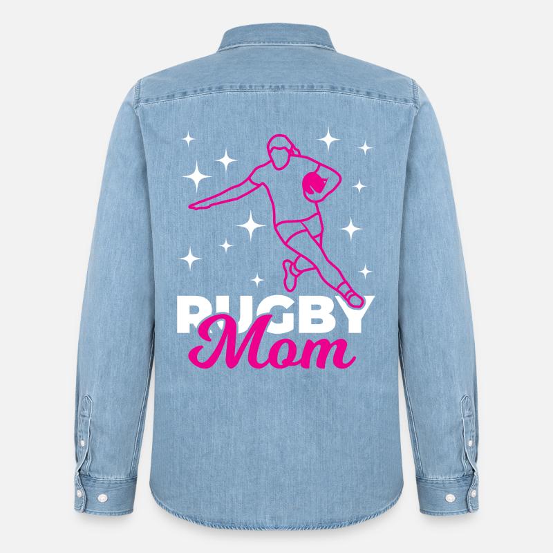 Mamma di rugby - Camicia in denim uomo bio di Stanley/Stella - azzurro chiaro slavato