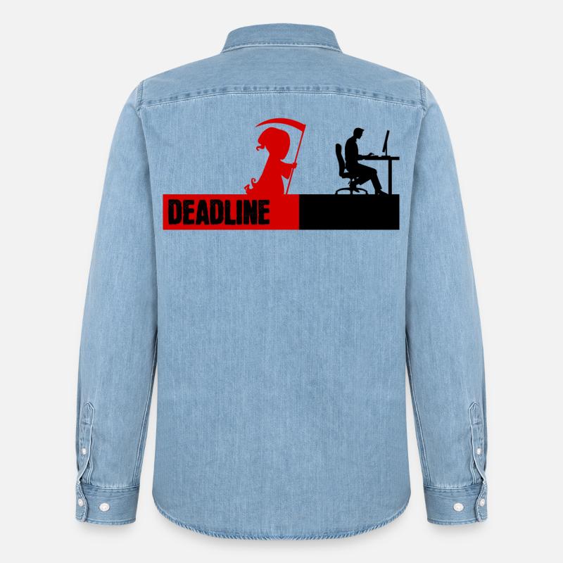 Bugfixing Scripting Dev Computerfreak Developer - Men’s Organic Denim Shirt by Stanley/Stella - light wash