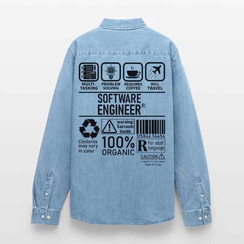 Software Engineer multi tasking problem solving Men’s Organic Denim Shirt by Stanley/Stella
