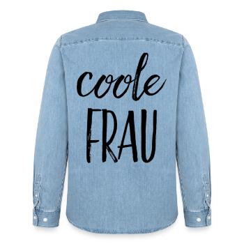 Femme cool - Chemise en denim homme bio Stanley/Stella - bleu clair délavé - Dos - AI Model Male 185 light (185cm)