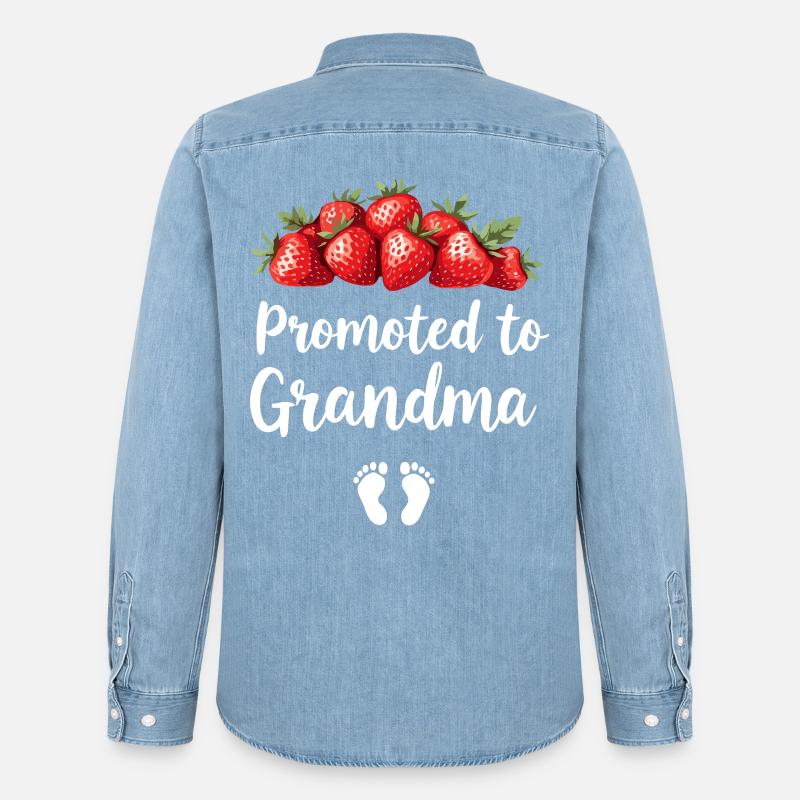 Werdender Oma loading zukünftige Großmutter - Männer Jeanshemd Organic von Stanley/Stella - verwaschenes Hellblau