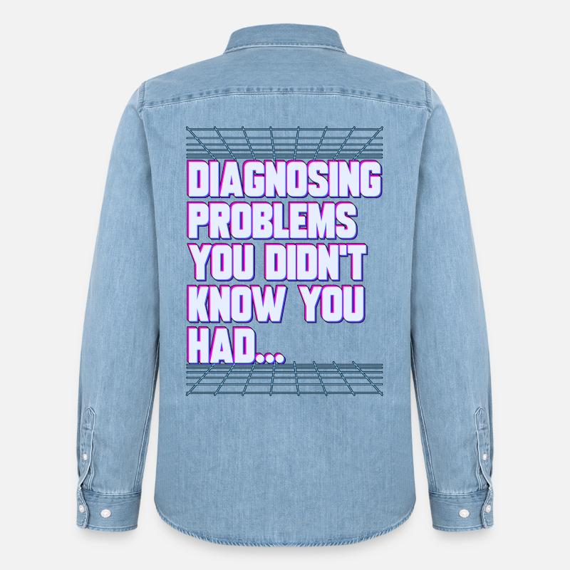 Nurse Practitioner Diagnosing Problems Nursing - Männer Jeanshemd Organic von Stanley/Stella - verwaschenes Hellblau