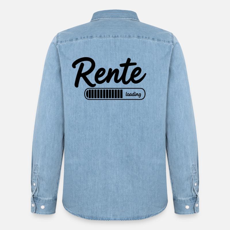 Rente 2026 loading Endlich Ruhestand - Männer Jeanshemd Organic von Stanley/Stella - verwaschenes Hellblau
