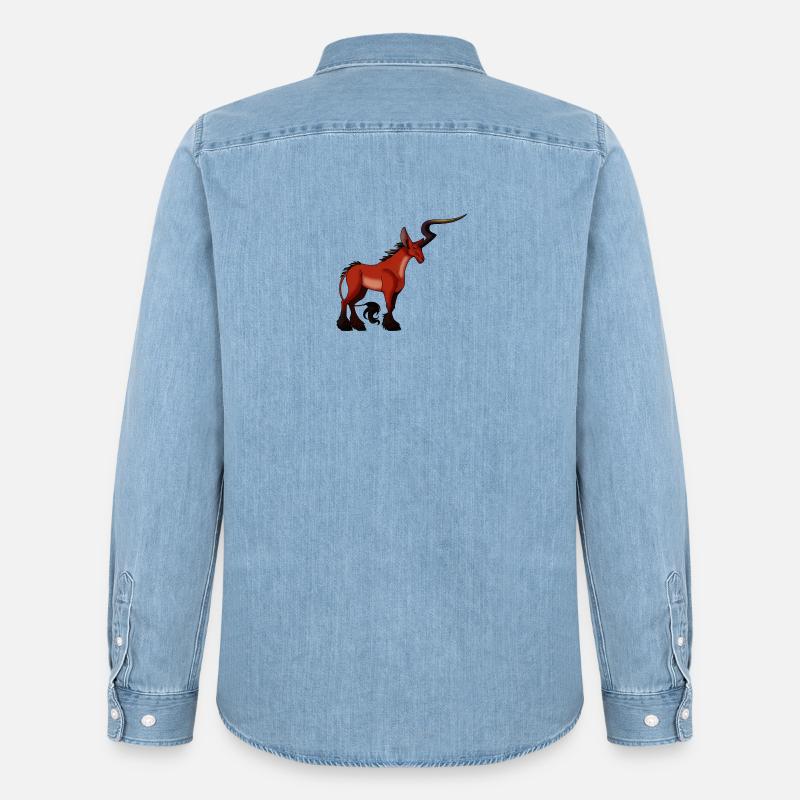 Cornembras - Männer Jeanshemd Organic von Stanley/Stella - verwaschenes Hellblau