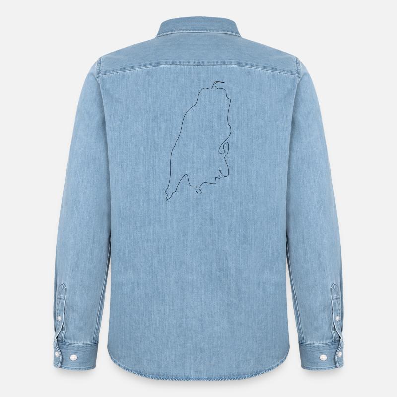 Lefkada - Männer Jeanshemd Organic von Stanley/Stella - verwaschenes Hellblau
