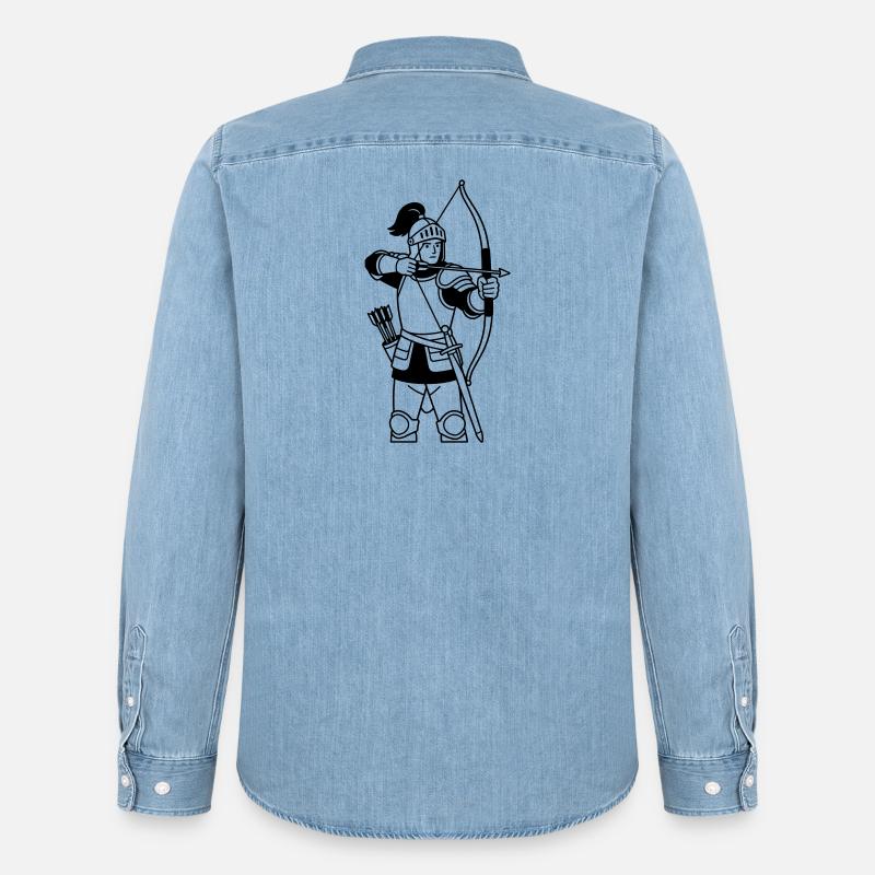 Sagittarius - Men’s Organic Denim Shirt by Stanley/Stella - light wash