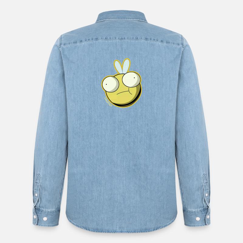 DRUFFER™ Face - Männer Jeanshemd Organic von Stanley/Stella - verwaschenes Hellblau