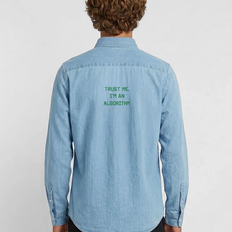 Trust me, I’m an Algorithm – Nerd & Programmierer  Männer Jeanshemd Organic von Stanley/Stella