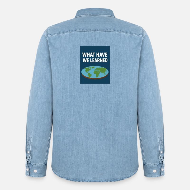 Cosa abbiamo imparato - Terra - Camicia in denim uomo bio di Stanley/Stella - azzurro chiaro slavato