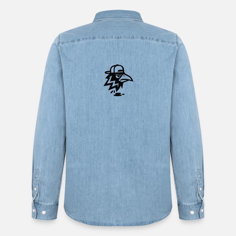 A9CF2DB2-6152-4C26-82F6-87A4A07A00F9 - Männer Jeanshemd Organic von Stanley/Stella - verwaschenes Hellblau