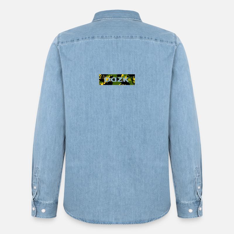 Cammo DDZK GTA - Männer Jeanshemd Organic von Stanley/Stella - verwaschenes Hellblau