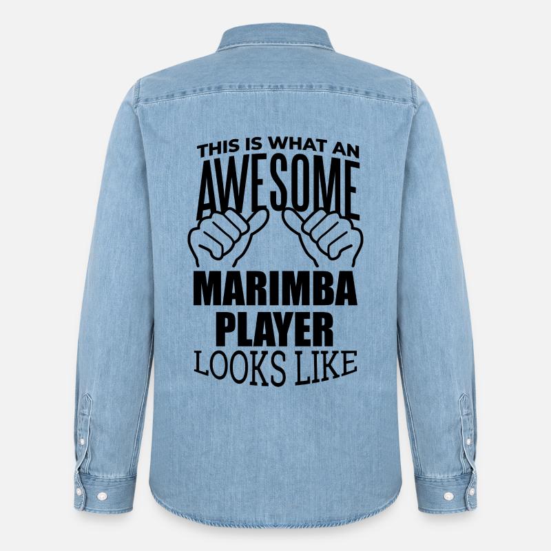 Marimba - Camicia in denim Stanley/Stella - azzurro chiaro slavato