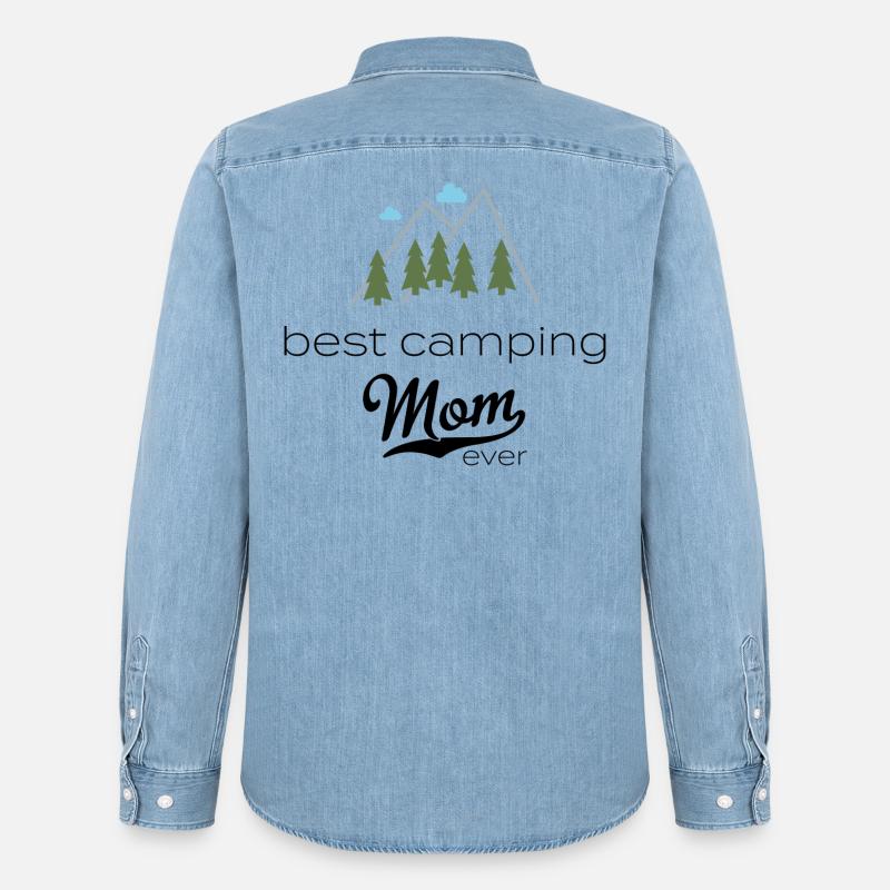 camper - Men’s Organic Denim Shirt by Stanley/Stella - light wash