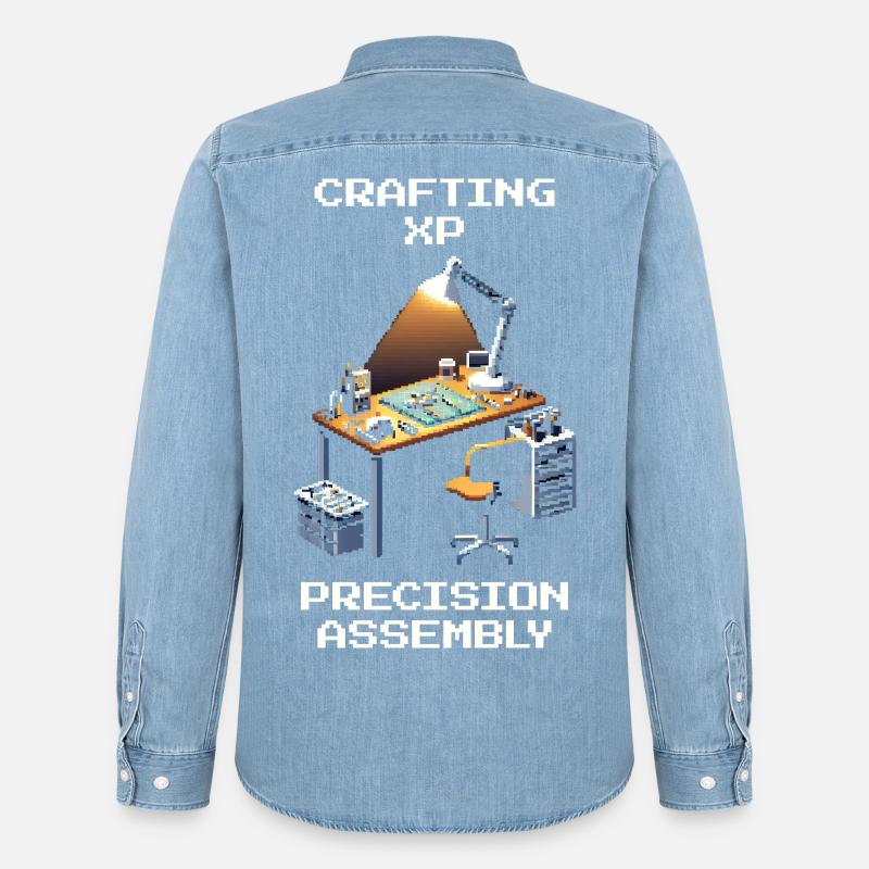 Crafting XP: Precision Construction | Model making - Men’s Organic Denim Shirt by Stanley/Stella - light wash