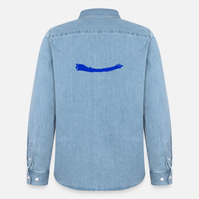 Pinsel | Brush | bleu - Männer Jeanshemd Organic von Stanley/Stella - verwaschenes Hellblau