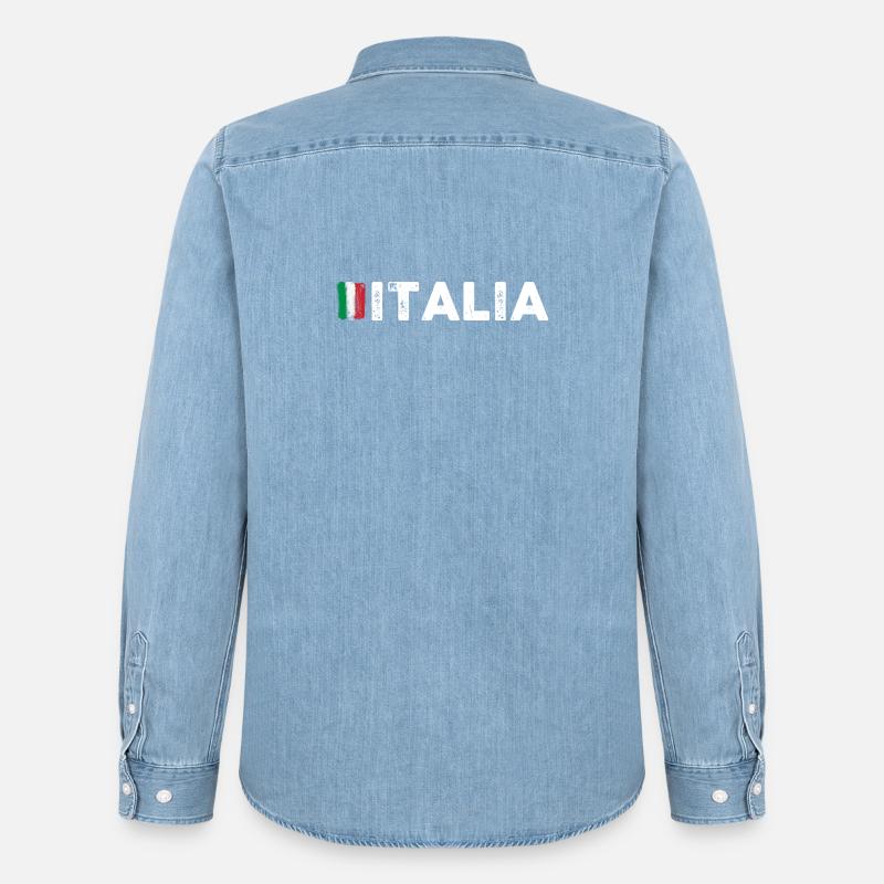 request_image_needed - Men’s Organic Denim Shirt by Stanley/Stella - light wash