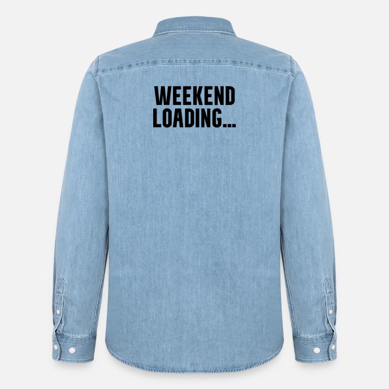 Weekend loading - Männer Jeanshemd Organic von Stanley/Stella - verwaschenes Hellblau