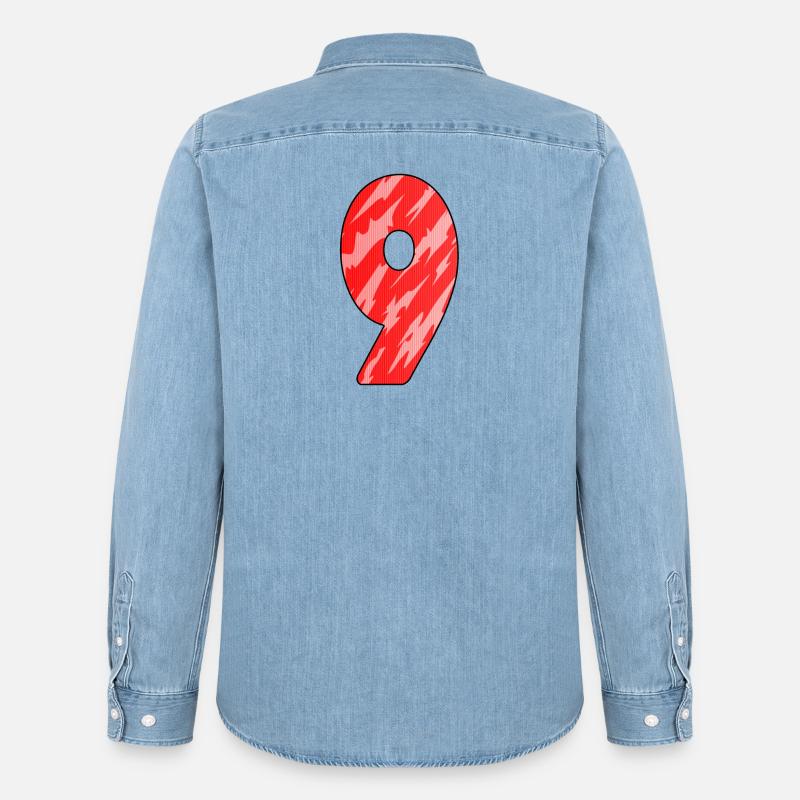 9 - Männer Jeanshemd Organic von Stanley/Stella - verwaschenes Hellblau