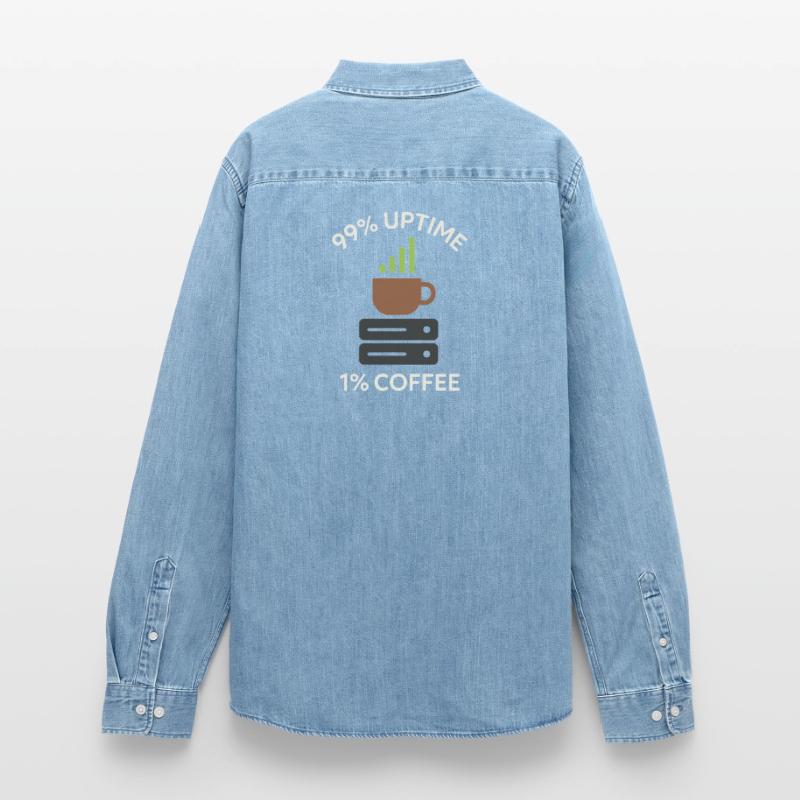 Network Infrastructure Rack and Stack Engineer Men’s Organic Denim Shirt by Stanley/Stella