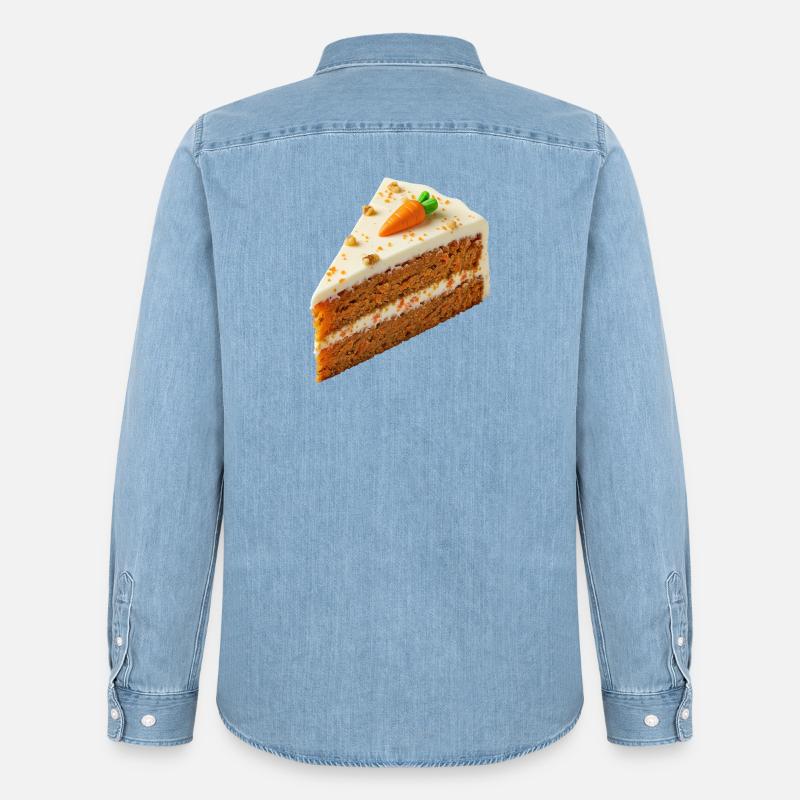 Kuchen - Männer Jeanshemd Organic von Stanley/Stella - verwaschenes Hellblau