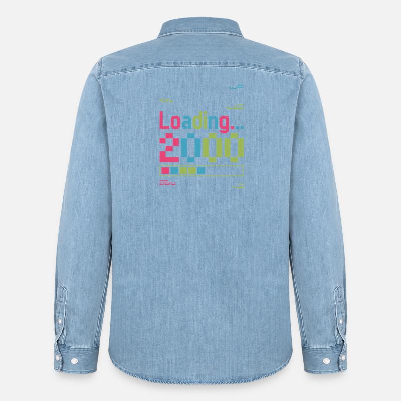 Loading 2000 pixel loading screen - Men’s Organic Denim Shirt by Stanley/Stella - light wash